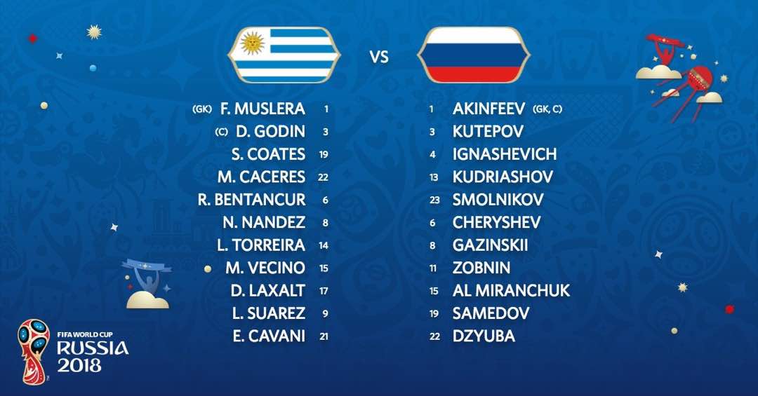 Live Streaming Uruguay vs Russia 25.6.2018 Piala Dunia FIFA