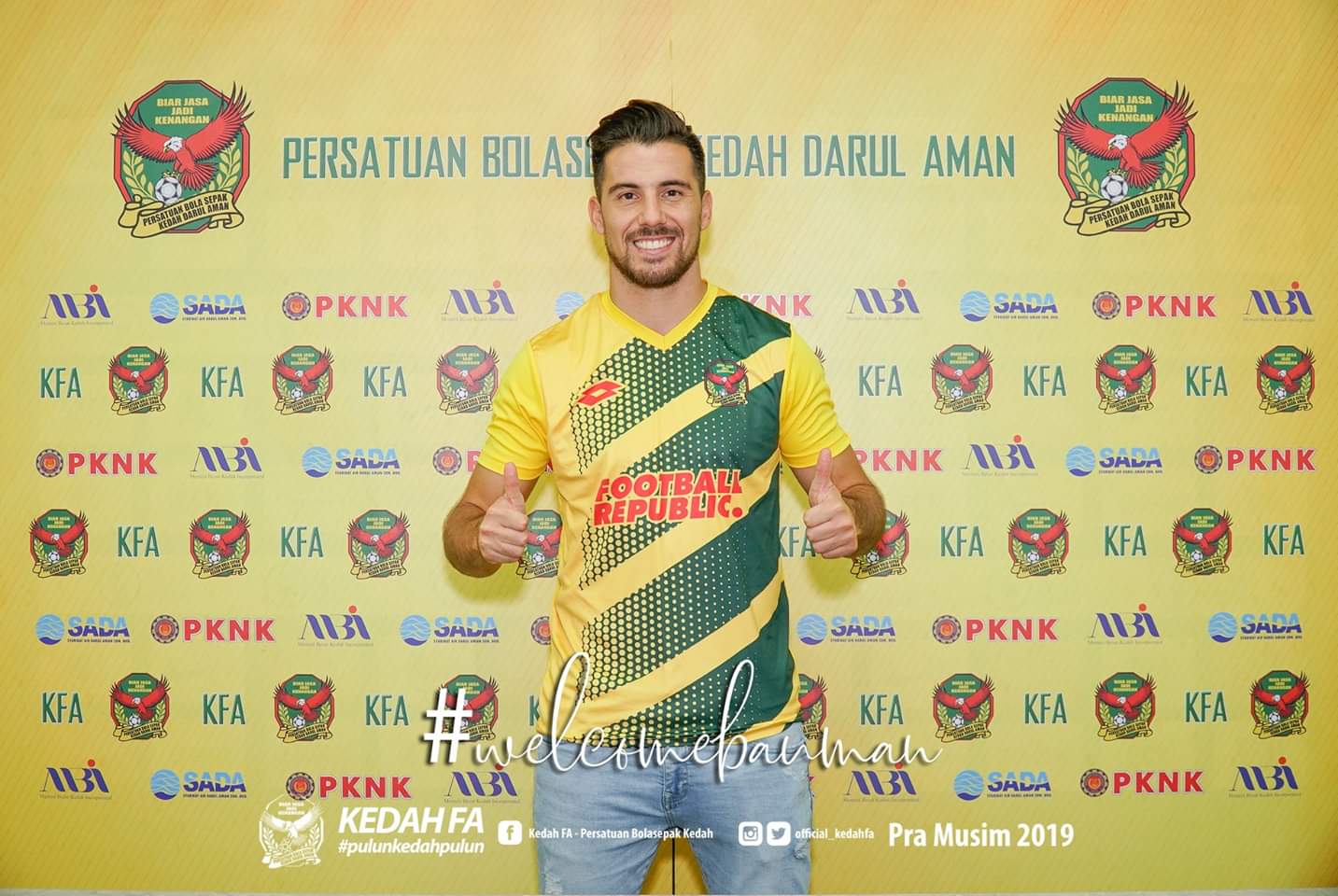 Jonathan Bauman Sah Import Ke-5 Pasukan Kedah FA