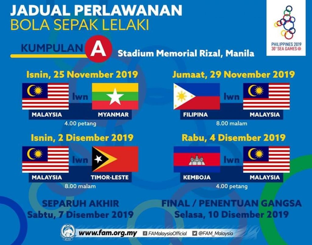 Bola malaysia 2021 sepak jadual Jadual keputusan