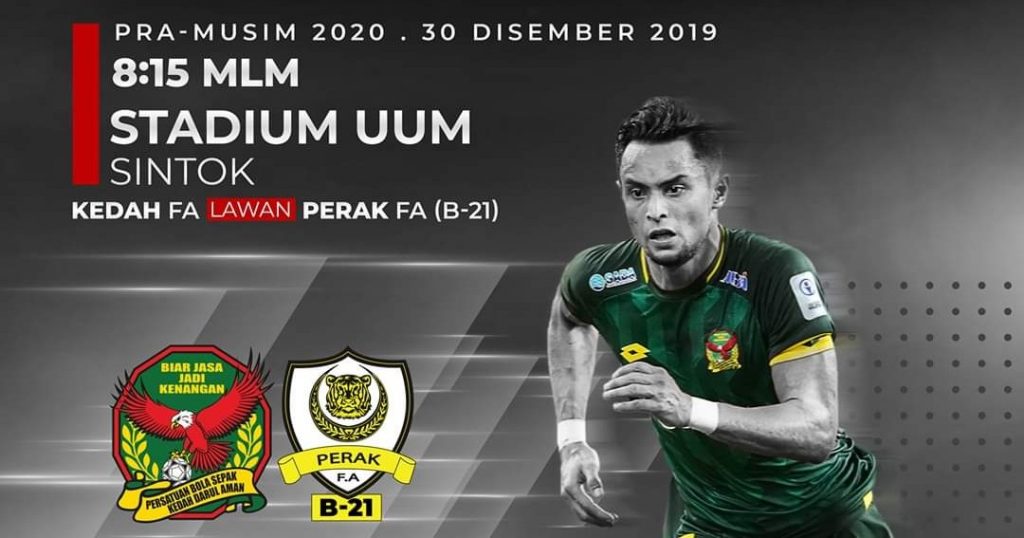 Live Streaming Kedah vs Perak B-21 30.12.2019 Friendly Match