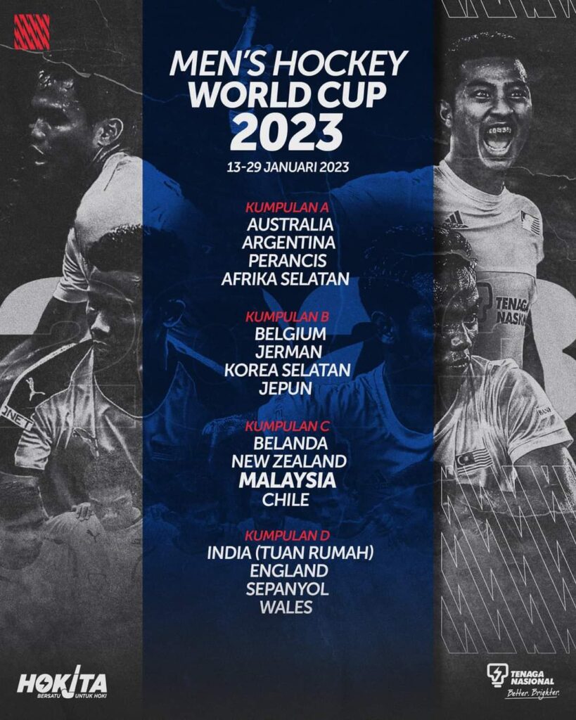 Jadual Hoki Piala Dunia 2023 Malaysia Keputusan Carta